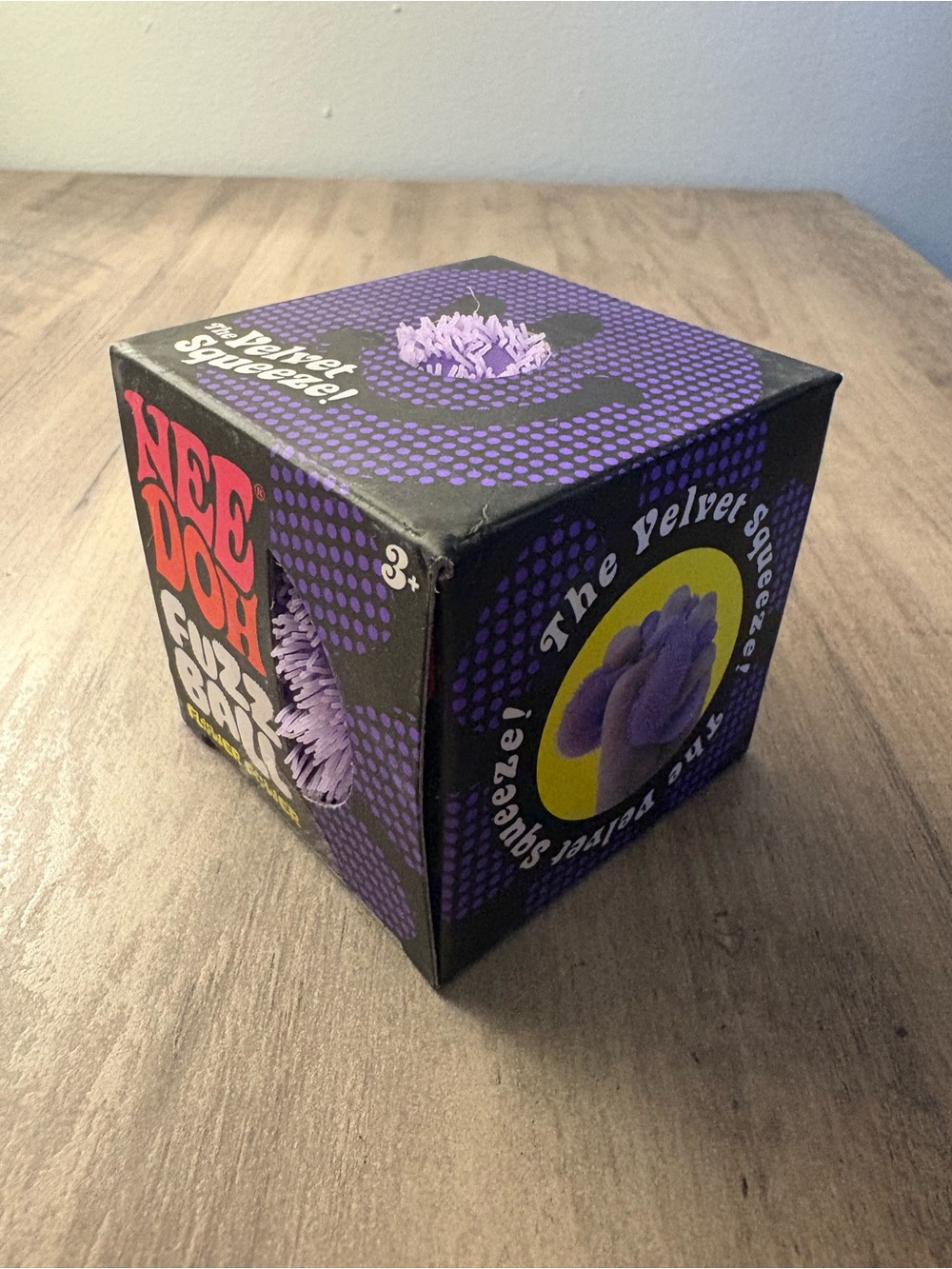 NeeDoh Fuzz Ball Flower Power Purple - Picture 4 of 8